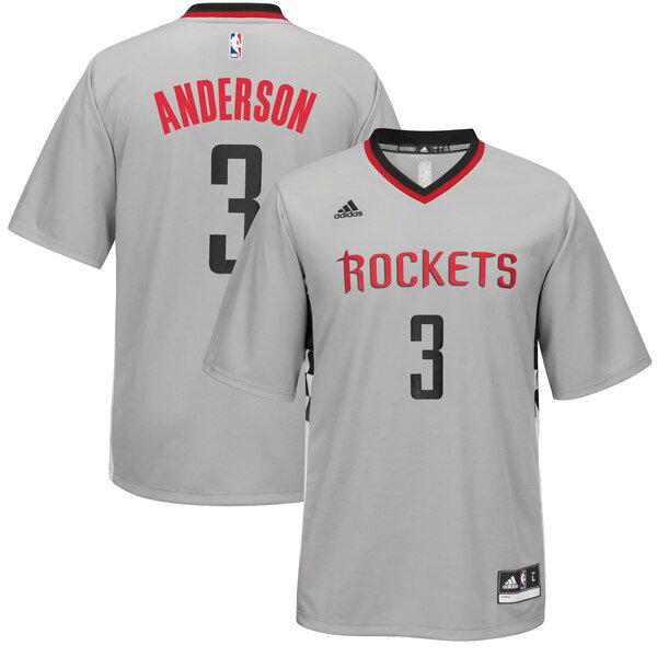 Maillot Houston Rockets Homme Ryan Anderson 3 adidas Gris